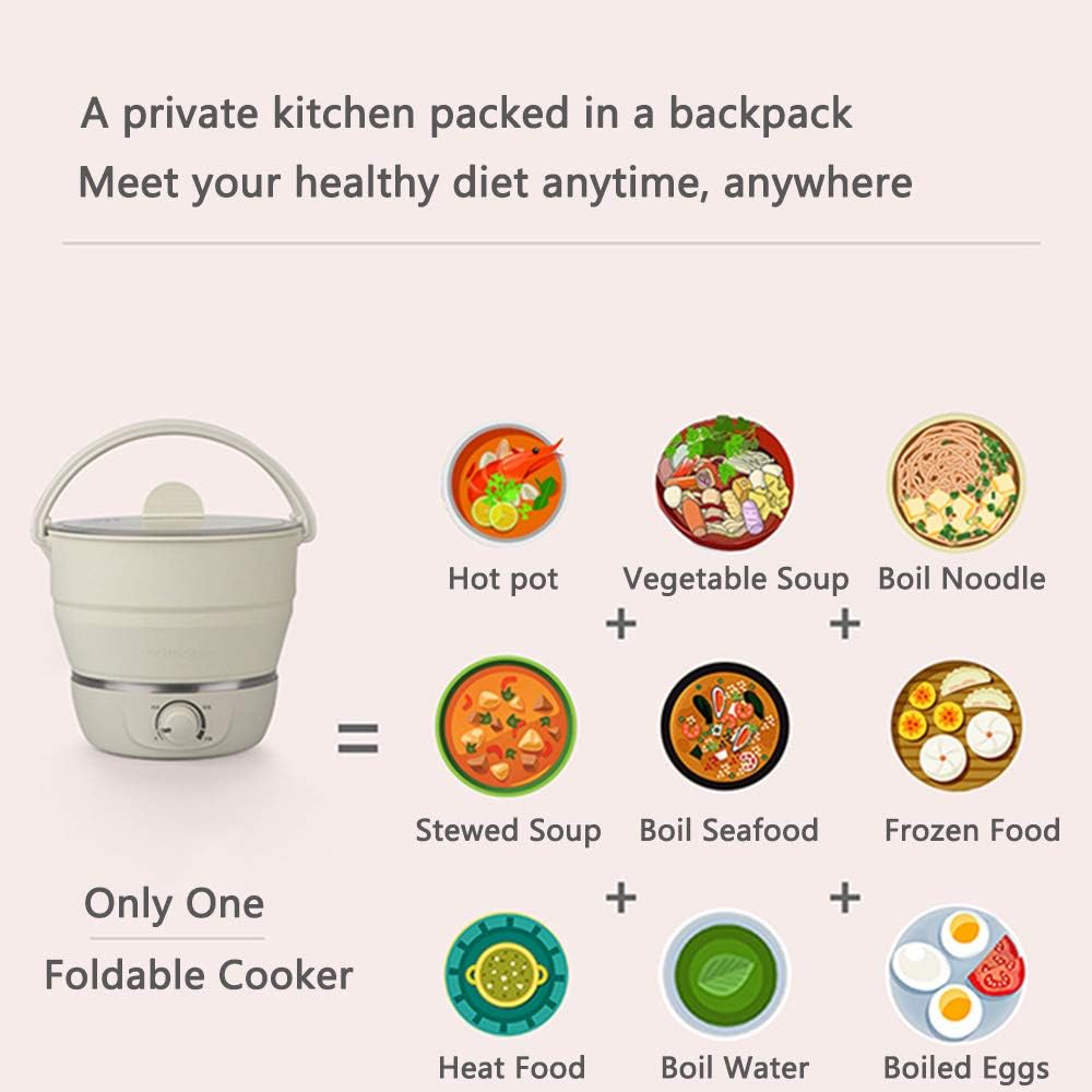 Collapsible Electric Cooking Hot Pot
