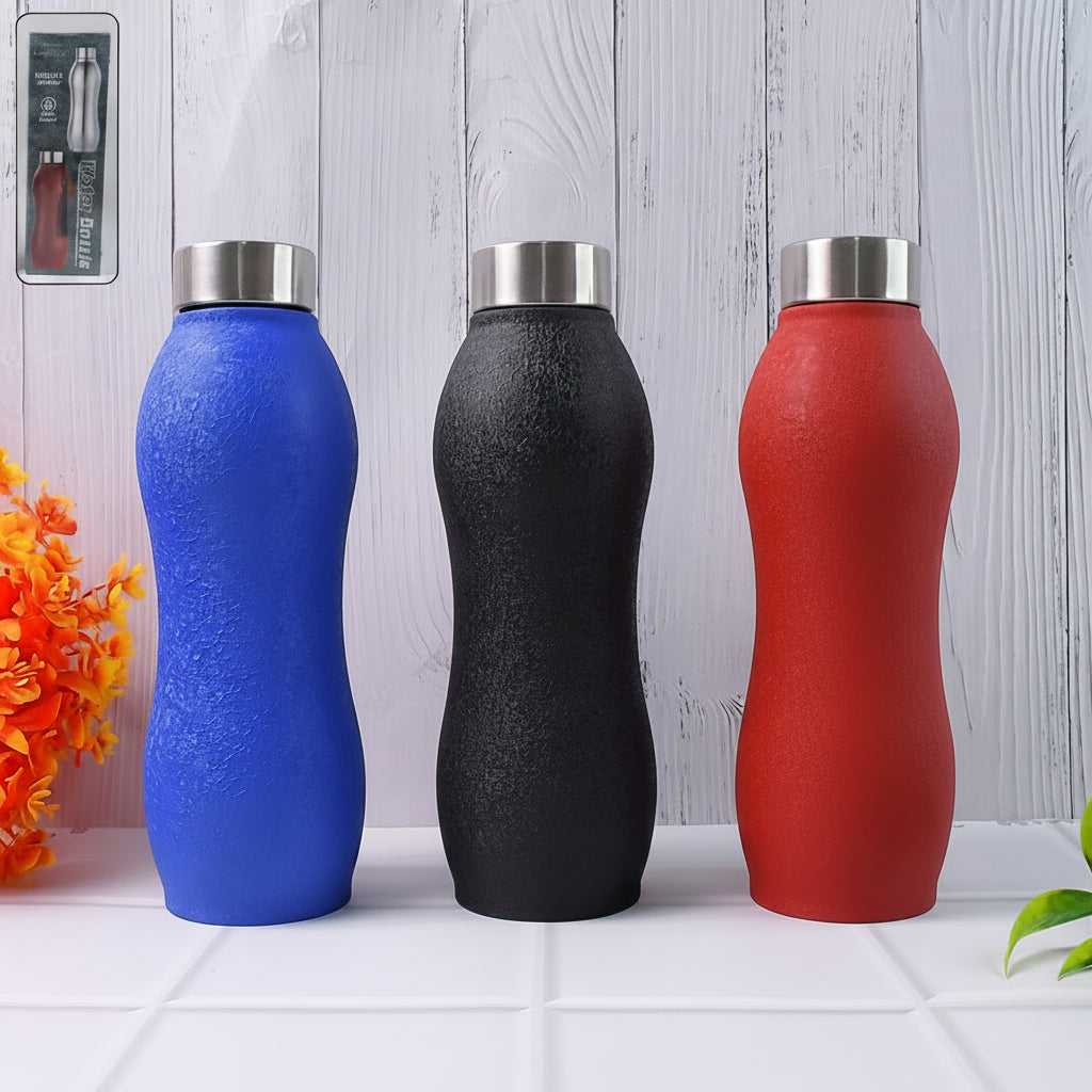 Stainless Steel Water Bottle (1000ml  Mix Colour  1 Pc  Crocodile)